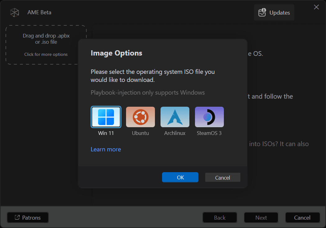 Selecting Windows 11 ISO